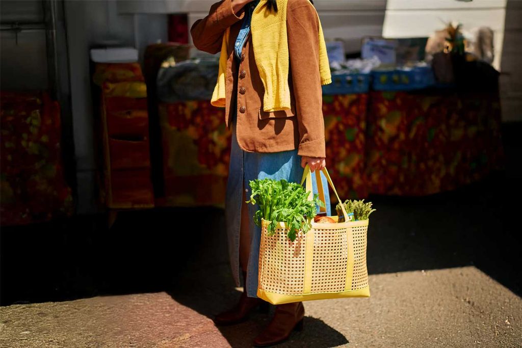 Image of woman holding a shopping bag