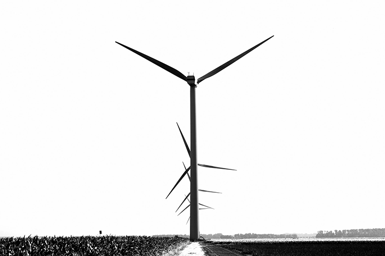 Windenergie durch Windräder