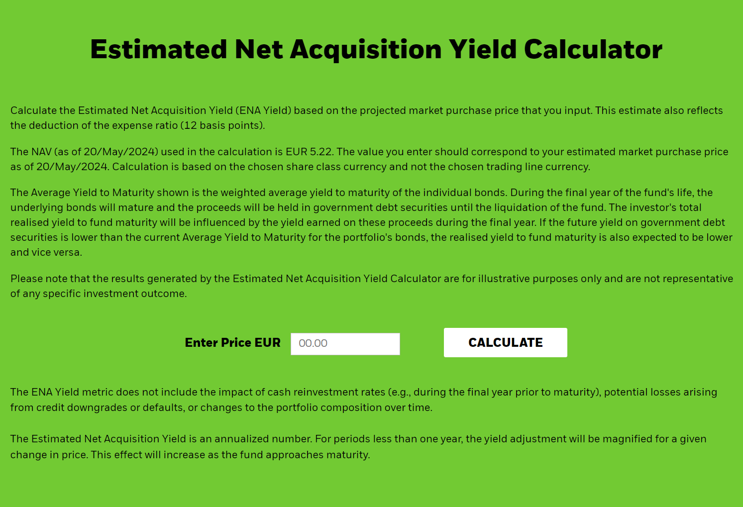 Image of Yield Calculator